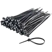 Perel Colliers rapides en nylon noir x100 100 x 2,5 mm