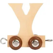 Small Foot Train de lettres en bois Y - Jouet Lettres - 12 pièces