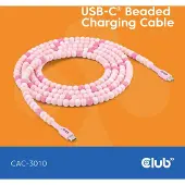 Club 3D Club3d CLUB3D USB-C Beaded Cable Pink (Câble perlé USB-C)