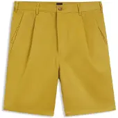 BOSS Short Relaxed en twill de coton