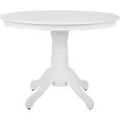 Beliani Table De Repas Akron Blanc
