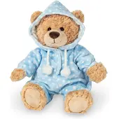 Teddy HERMANN® Ours en pyjama, bleu, 30 cm