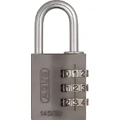 ABUS Numéro de déduction Cadenas 145 30 Titane
