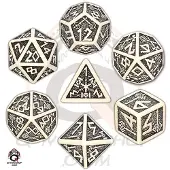 Q-workshop SDWA18 - Jeu de cubes nains, beige et noir( 7 pièces)