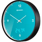 Bresser MyTime LEDsec Horloge murale 24 cm avec affichage de la température