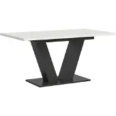 Ebuy24 Motion table de salle à manger 150x90 cm blanc.