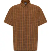 Jack Wolfskin Meseta Short Sleeve Shirt Marron M Homme