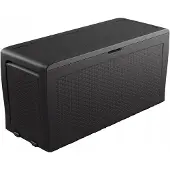 Keter Boîte de rangement en rotin 270 L - Anthracite 246963