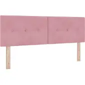 vidaXL Tête de lit rose 160 cm velours