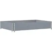 vidaXL Jardinière gris 120x80 cm bois massif de pin