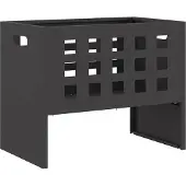 vidaXL Foyer Noir 50 x 30 x 40 cm Acier