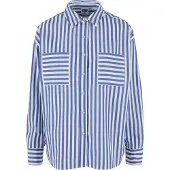 Urban Classics Chemisier azur / blanc