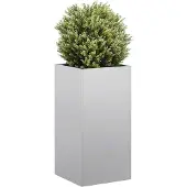vidaXL Jardinière 40x40x80 cm acier galvanisé