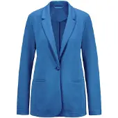 Goldner Blazer bleu cyan