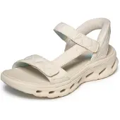 SKECHERS Slip-Ins: Go Walk Glide Step 2.0 Sandalen Plat - Gebroken wit - Maat 36