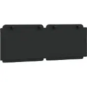 vidaXL Coussin de tête de lit "Zadar" noir 120 cm similicuir