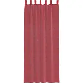 vidaXL Voile Rideaux avec poches pour tringles 2 pcs. Bordeaux