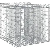 vidaXL Jardinière surélevée en gabions, 2 pièces, 100 x 100 x 100 cm, acier galvanisé