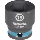 Makita Clé à douille E-16003 Impact Black 3/8pouce extérieur 4 pans D.19mm court