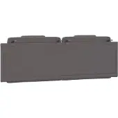 vidaXL Coussin de tête de lit "Viana" Gris 180 cm Similicuir