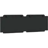 vidaXL Coussin de tête de lit "Zadar" noir 160 cm similicuir