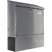 Rottner Tresor Letterbox Villa-Set (Silber) Stahlbriefbox