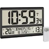 TFA-Dostmann TFA 60.4521.01 Horloge radiopilotée avec température extérieure et intérieure