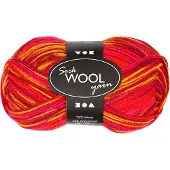 Creativ Company Sokkengaren Rood/Oranje, 200 cm