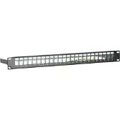 Dsit 1U Patchpanel 24 ports Keystone Baies de brassage 19 pouces Armoire se