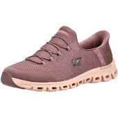 SKECHERS pour femme. 104557 Slip-Ins Glide Step Vibey pantoufles bordeaux (39), Plat, Lacets, Casuel
