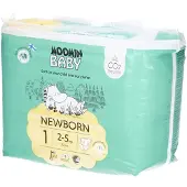 Moomin Baby Moomin Couches Écologiques Taille 1 Newborn (2-5 kg) 25 pc(s) Couches