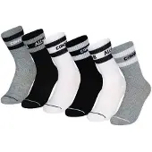Converse Chaussettes 'Wordmark' gris chiné / noir / blanc