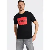 HUGO T-Shirt 'Dulive222' rouge clair / noir