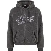 Karl kani Veste de survêtement 'Varsity' anthracite / gris clair
