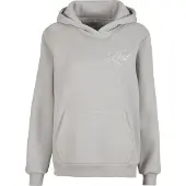 Miss Tee Lost Flowers Fluffy Hoodie Gris M Femme