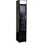 CombiSteel Réfrigérateur à boissons compact, 105 litres - verrouillable, noir, 1 porte