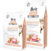 Brit Nourriture Pour Chats Care Sans Céréales Sensible Dinde Et Saumon 2kg