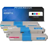 PrintAbout Toner compatible pour OKI 46508712 - Noir