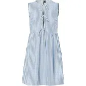 Pieces Robe d’été 'PCJolly' bleu clair / blanc