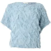 SELECTED WOMEN Col Bateau Top Femme Bleu 36