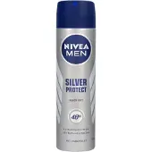 Nivea Men Silver Protect Antiperspirant avec Spray 150ml - Protection efficace contre la transpiration - Spécialement pour les hommes