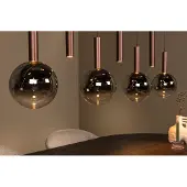 Lucide Lampe pendante de conception Jasmine Double feux en cuivre