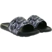 Nike Sandales camouflage Victori One pour homme, sandales d'été, claquettes de piscine CN9678-001 Noir