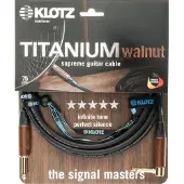 Klotz TIW0450PR câble de guitare avec connecteurs en noyer 4,5 m