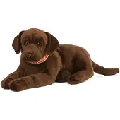Living Nature Peluche Giant Chocolate Lab Chien 60cm