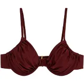 We fashion Hauts de bikini rouge foncé