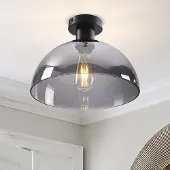 LumenXL Plafonnier Feija avec verre fumé