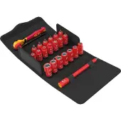 Wera 05004967001 Jeu De 22 Pièces 8100 SA VDE 1 Zyklop Avec Cliquet Et Douilles Dans Un Étui - 1/4"