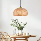LumenXL Lampe suspendue en bambou de Bohème Thane