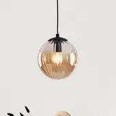 LumenXL Lampe suspendue avec verre ambré, 1 lumière - Maja